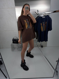 Футболка женская артикул 917-1 цвет "коричневый"