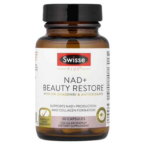 Swisse, NAD + Beauty Restore, 30 капсул