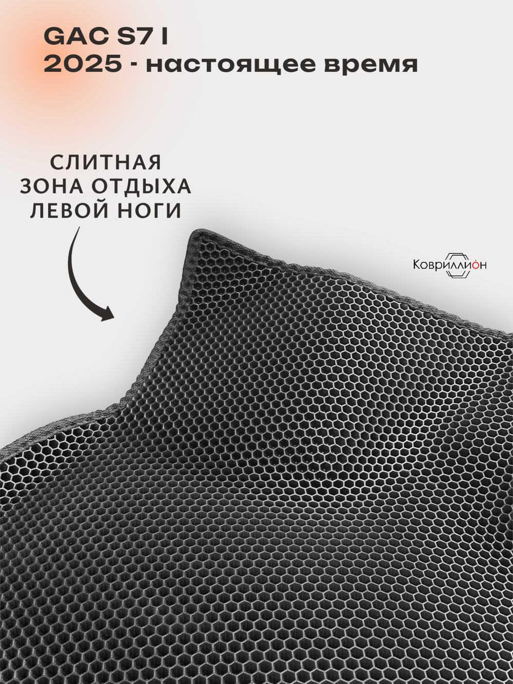 Передние автомобильные коврики ЭВА с бортами для GAC S7 I (25-н.в.)