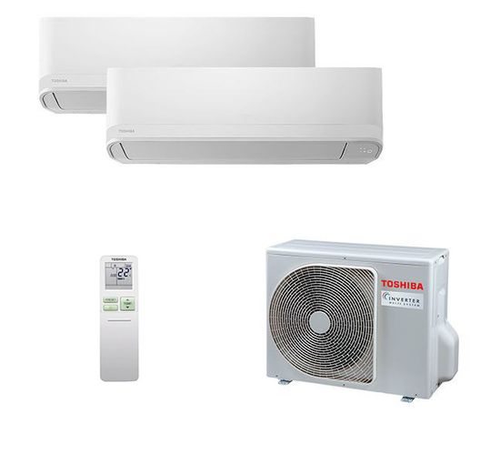 Мультисплит система на 2 комнаты Toshiba RAS-B05CKVG-EE x 2 / RAS-2M14G3AVG-E