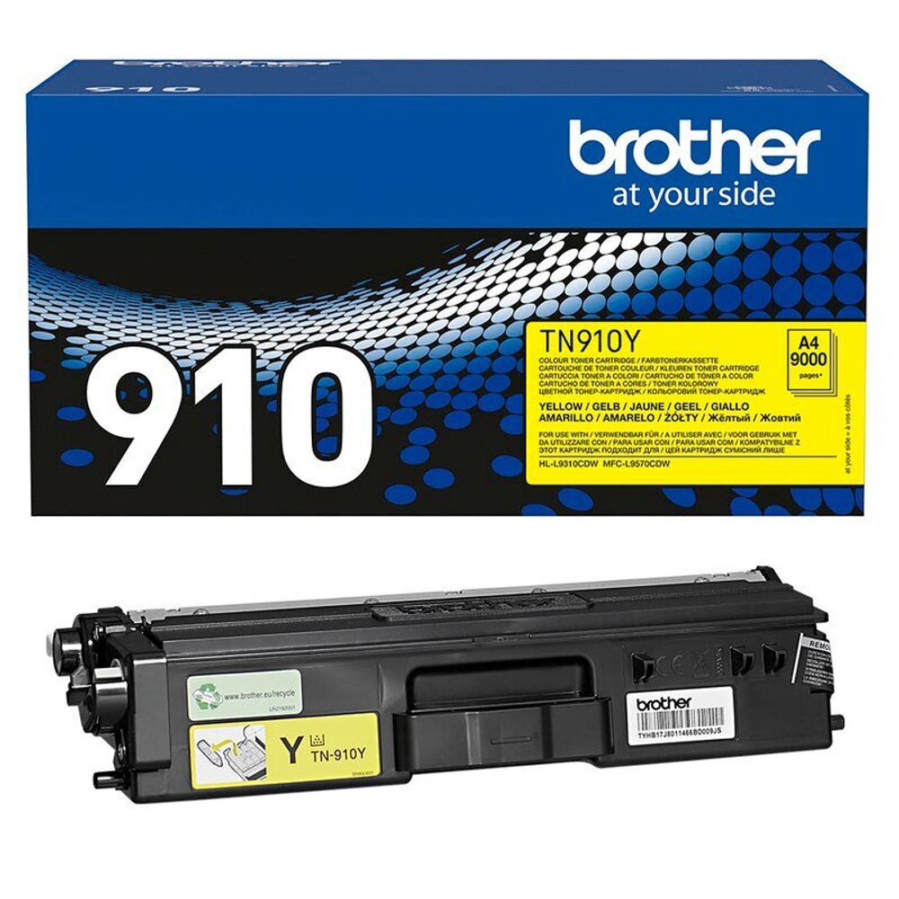 Тонер-картридж Brother TN-910Y для HLL9310CDW/MFCL9570CDW желтый (9K)