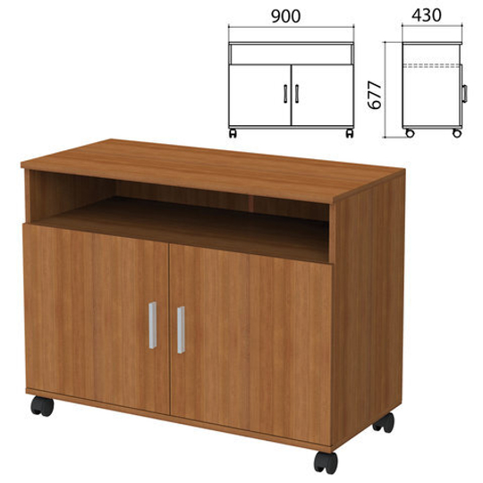 Тумба для оргтехники "Канц", 900х430х677, 2 двери, цвет орех пирамидальный, ТК28.9