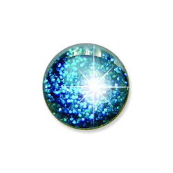 Серьги для ушей BIOJOUX BJU302 Glittery Blue Button 8mm Италия