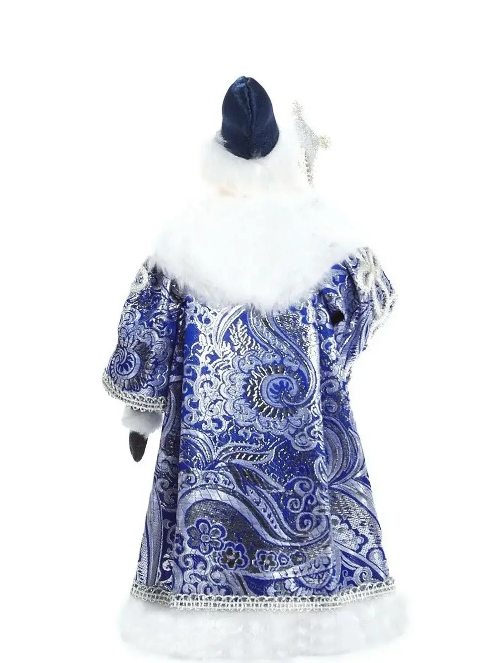 Кукла фарфоровая Дед Мороз с посохом под елку