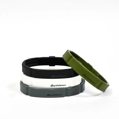 Браслет PHITEN METAX MODULUS BRACELET оливковый