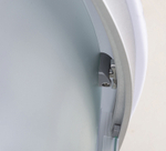 Душевая кабина Loranto 80х80х215 поддон 25см, белый кирпичный узор, матовое стекло 4мм, профиль хром (CS-6680-25FW)