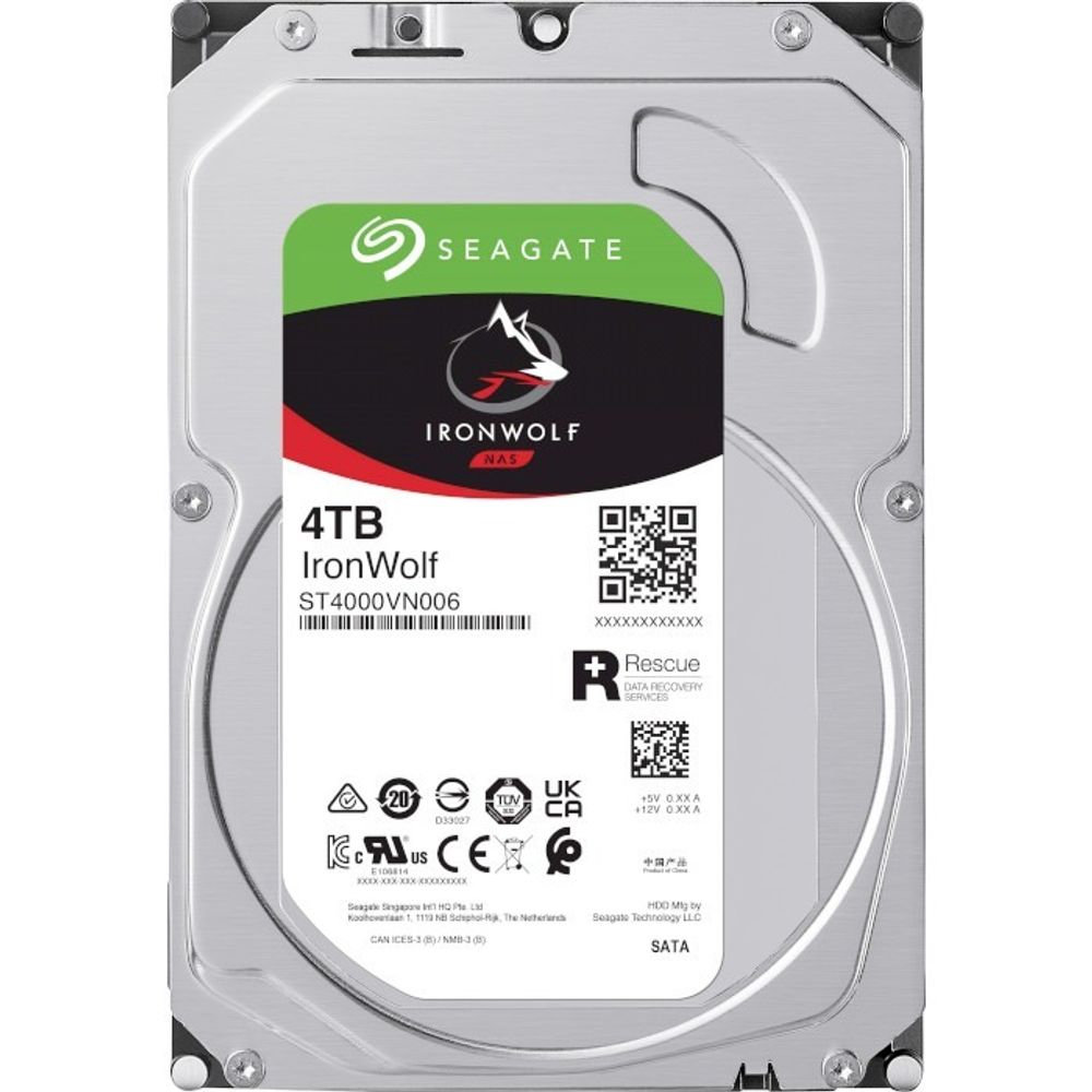 Жесткий диск для NAS систем  4Tb HDD Seagate IronWolf SATA 6Gb/s 5400rpm 3,5&quot; 256Mb MTBF 1млн. часов ST4000VN006