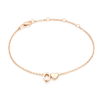 Браслет «Буква О» из красного золота