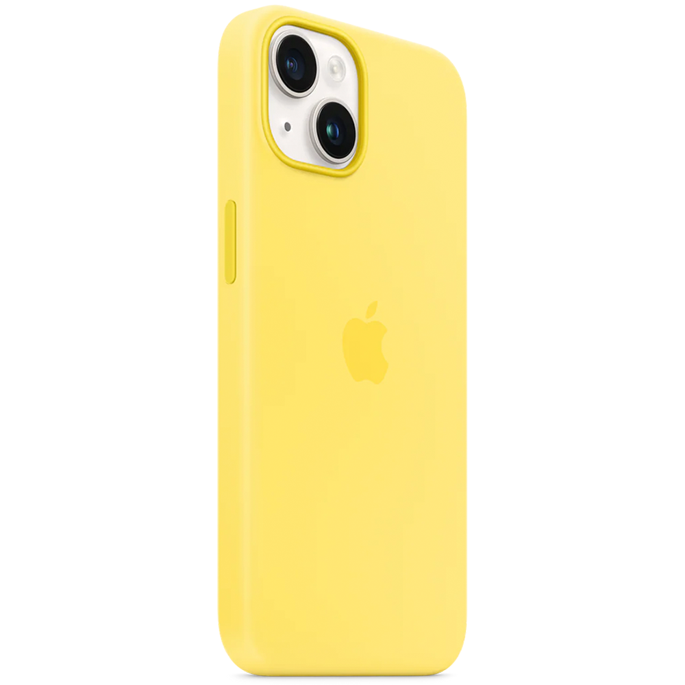 Силиконовый чехол с поддержкой MagSafe Apple Silicone Case для iPhone 14, Canary Yellow (Канареечный)