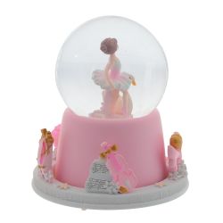 GAEM Фигурка дек "Балерина" в стекл шаре (муз, подсвет, вьюга, движ, 3xAAA н/п), D10 см, L15 W15 H17 см