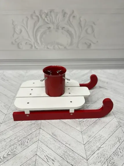 Подставка для натуральных елок Санки деревянные 54,5х31х24 см., Christmas DeLuxe (89822)