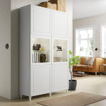 Комбинация для хранения - IKEA BESTÅ/BESTA/ БЕСТА/БЕСТО ИКЕА, 120x42x202 см, белый,