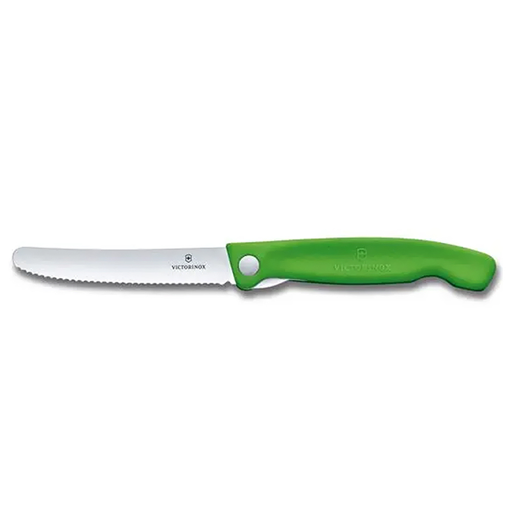Нож кухонный Victorinox Swiss Classic (6.7836.F4B) стальной для овощей лезв.110мм серрейт. заточка