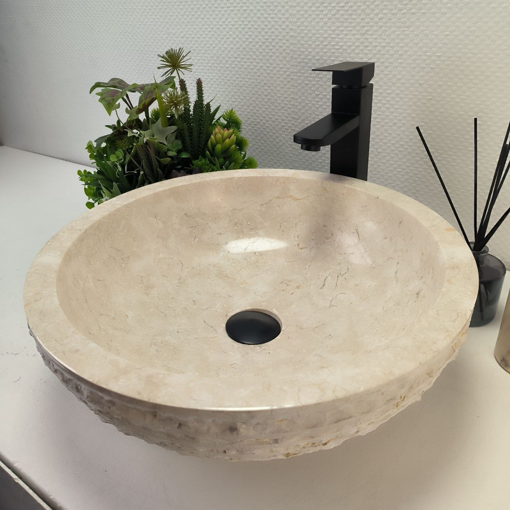 Раковина из мрамора Bowl Cream Marmo BM-62919 45*45*15 97
