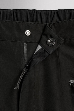 ZARA НЕПРОМОКАЕМЫЕ БРЮКИ SHELL ИЗ ВЫСОКОТЕХНОЛОГИЧНОЙ ТКАНИ, ЧЕРНЫЙ