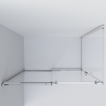 Душевой уголок Como VSR-1C1015CL, 1500*1000, хром, стекло прозрачное