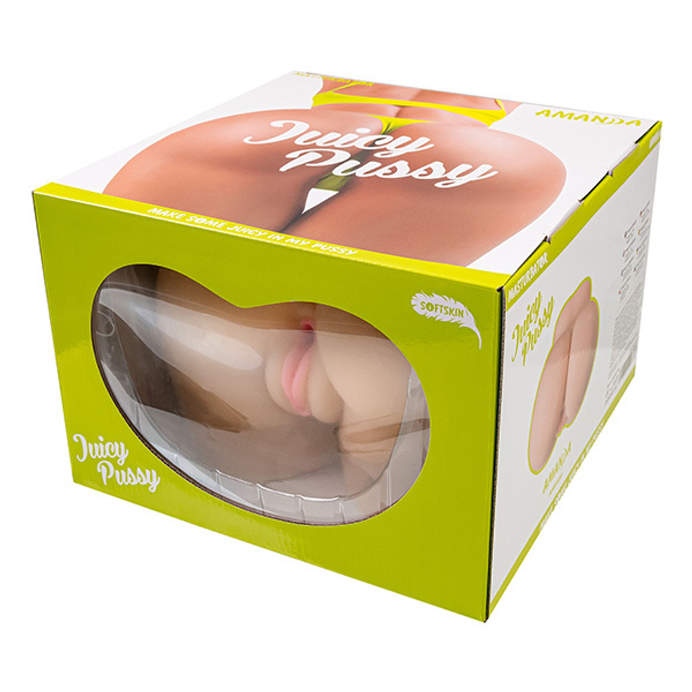Телесный мастурбатор-полуторс 22x22x18см вагина и анус ToyFa Juicy Pussy Amanda 893043