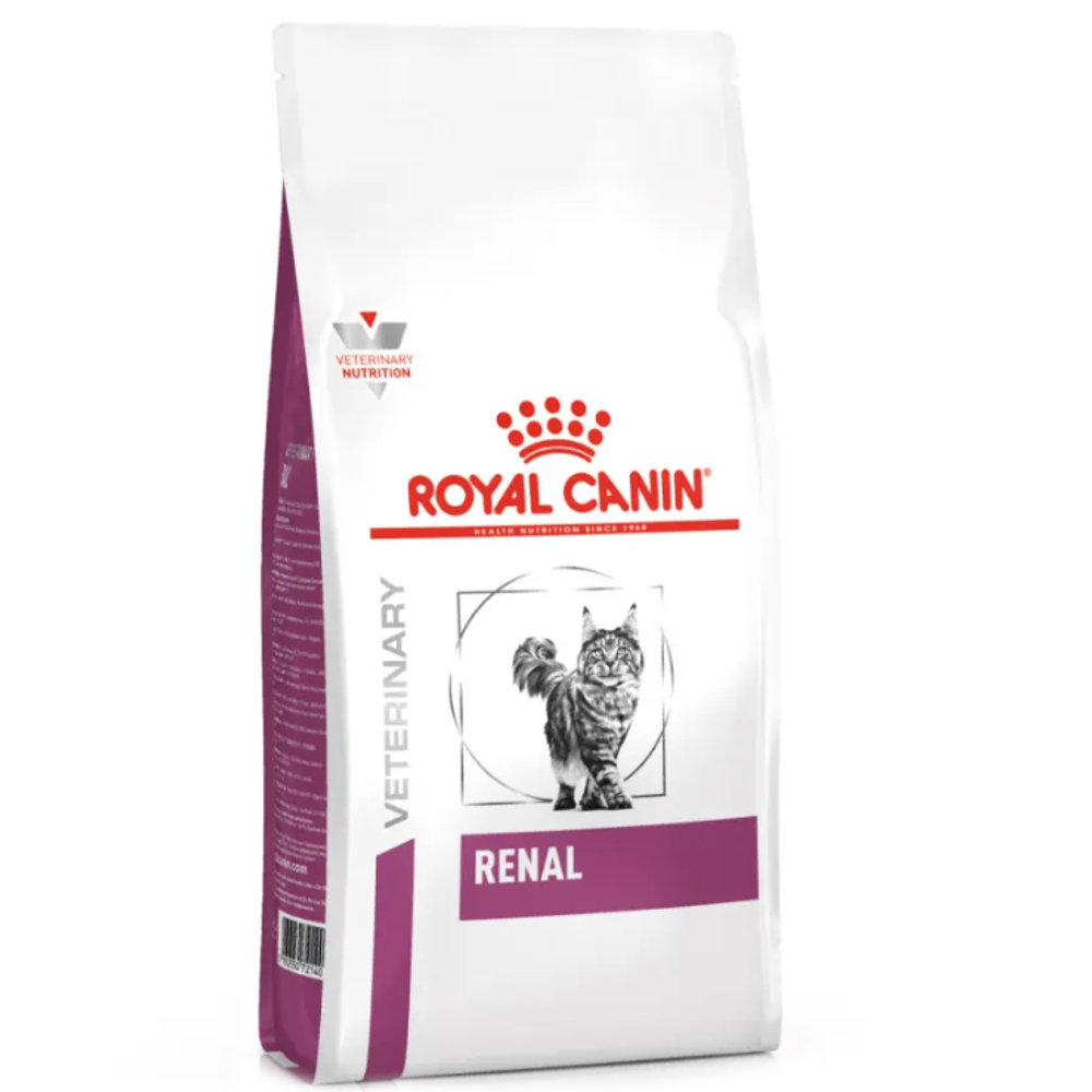 Royal canin vd renal 2 кг ветеринарная диета, сухой корм для взрослых кошек для поддержания функции почек