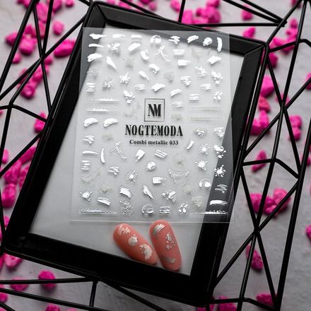 Nogtemoda Наклейки для ногтей Combi Metallic 033