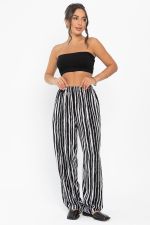 Брюки Роклетт (черно-белые) Б13955-10М LT Collection