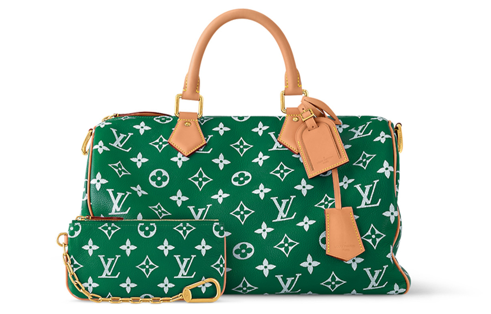 LOUIS VUITTON Speedy P9 Bandoulière 40 Monogram Leather Green