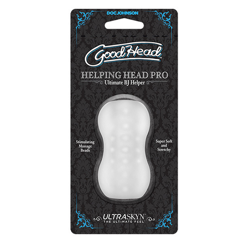 Прозрачный мини-мастурбатор 7,6см Doc Johnson Helping Head Pro Ultraskyn 682-25-CD