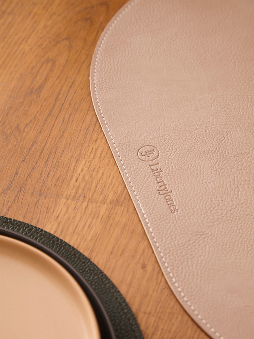 Набор из 4-х двухсторонних сервировочных салфеток pool, 30х45 см, зеленый/бежевый