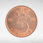 Netherlands, 5 Cents - Juliana, 1975, VF