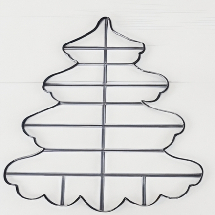 Вырубка для торта новогодняя "Ёлка" 27см