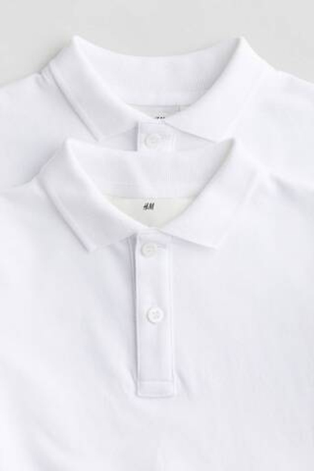 H&M Набор из 2 футболок из хлопка, белый