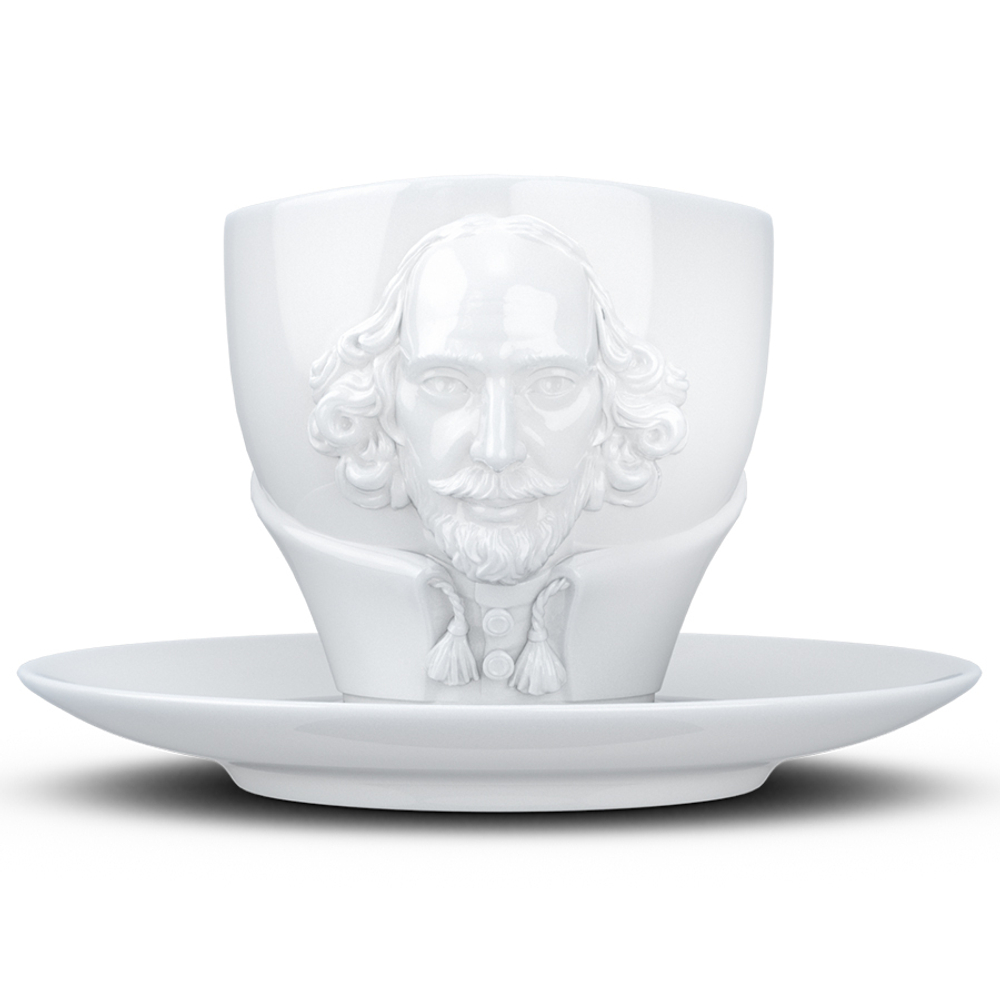 Чайная пара talent, william shakespeare, 260 мл, белая