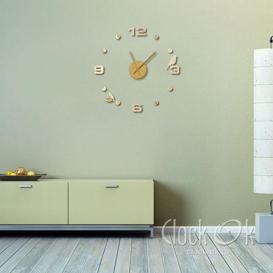 Настенные 3D часы Spring