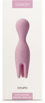 Розовый универсальный вибратор Nymph с подвижными "щупальцами"