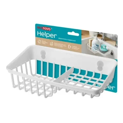 Держатель подвесной на присосе Helper, 236х79 мм, Белый