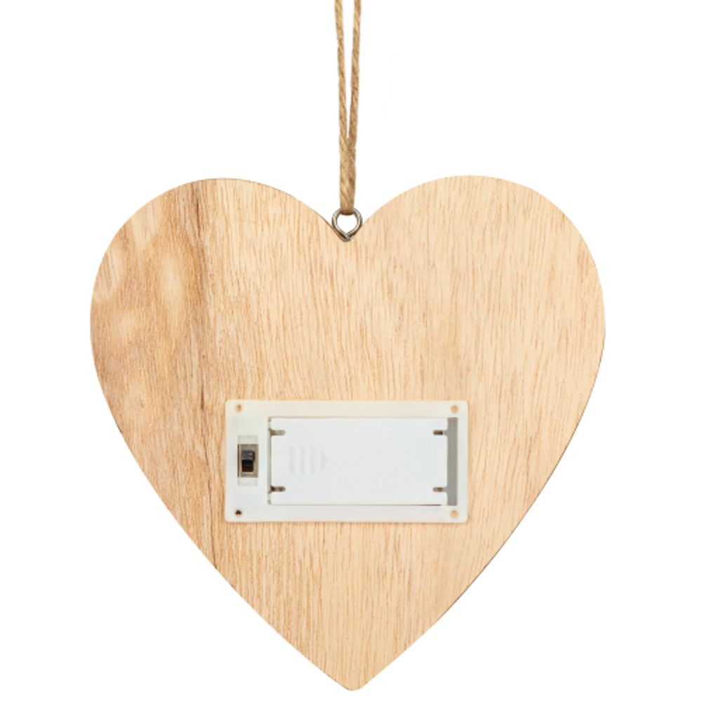 Светильник ЭРА ENGDS-5L новогодний светодиодный Сердце подвесной 10 см 2*АА | Фигуры