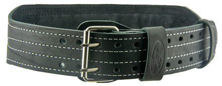 Пояс для тяжелой атлетики из натуральной кожи Rekoy F01, пояс штангиста, L спинка 10 см