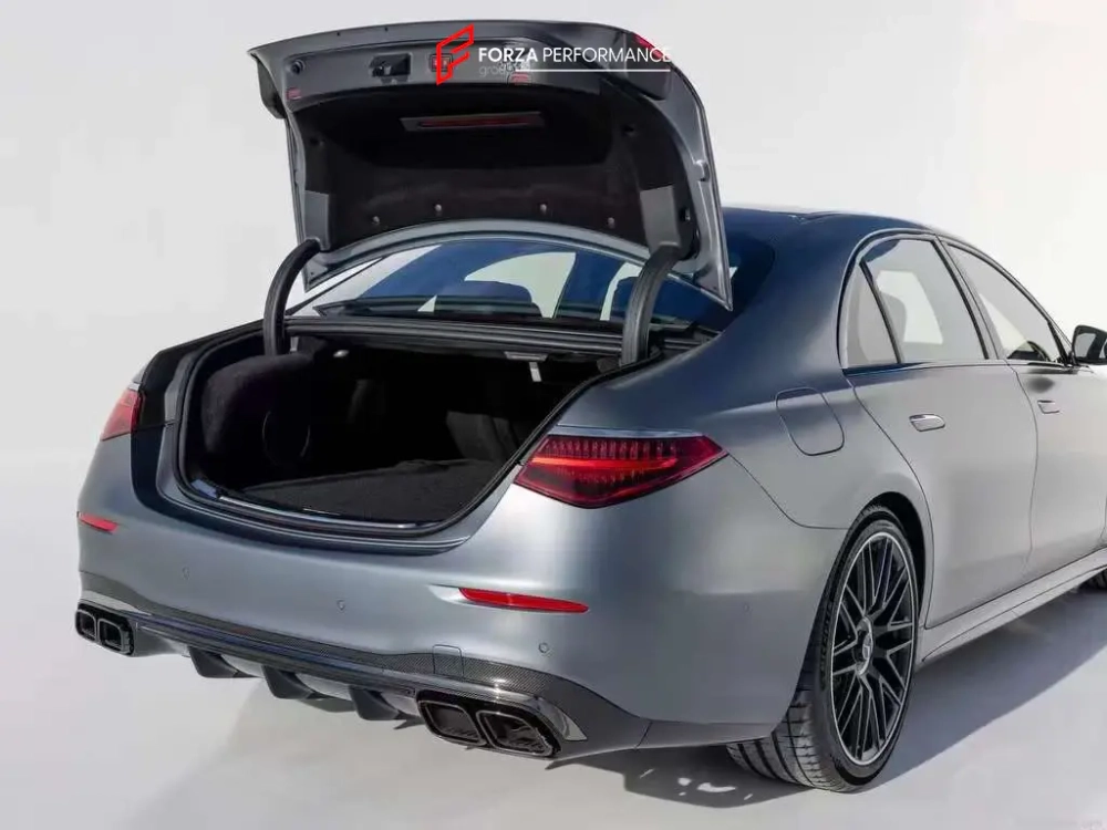 Диффузор заднего бампера в стиле S63 AMG E PERFORMANCE для S-CLASS W223 S450 S500 S580 2020+ АМГ Мерседес Бенц S класс