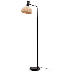 Торшер Damila 165 см, ротанг, черный каркас