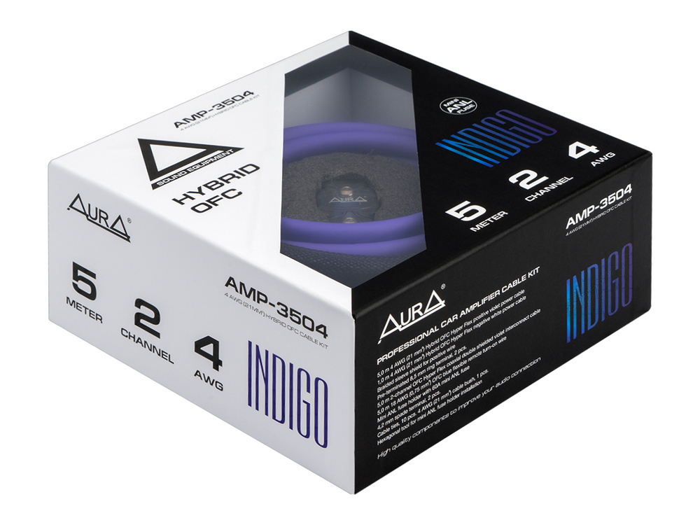 Комплект для подключения усилителя Aura AMP-3504 HYBRID-OFC