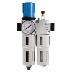 Фильтр влагоотделитель с редуктором и лубрикатор 3/8", 16 бар