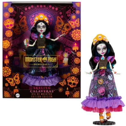 Кукла Monster High Howliday Dia De Muertos Skelita Calaveras (лимитированный выпуск)