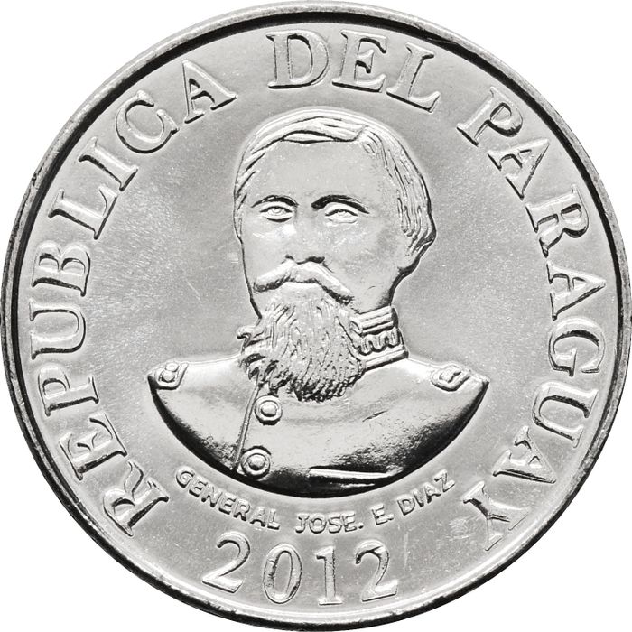 100 гуарани 2012 Парагвай