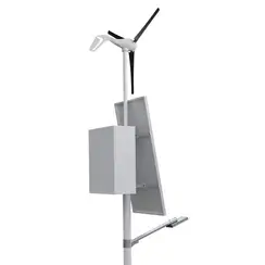 Автономная система освещения на опоре (солнечная панель 200 Вт + ветрогенератор 400Вт)