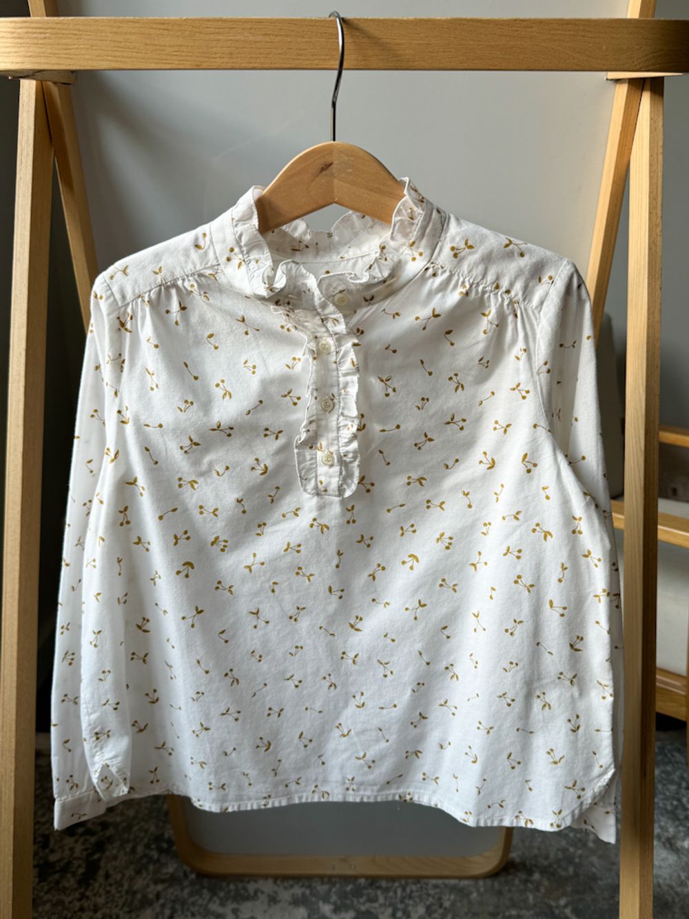 Хлопковая блузка Bonpoint, 128