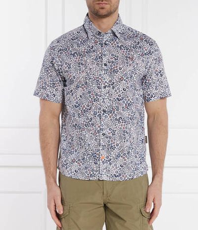 Рубашка G-RONGE SS AOP Napapijri - темно-синий(NP0A4HX1)