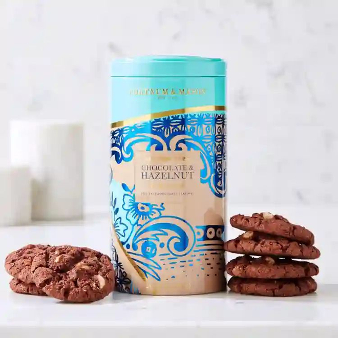 Fortnum&Mason Безглютеновое и веганское печенье Piccadilly с шоколадом и фундуком, 200 г