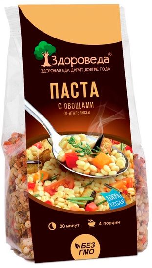 Паста с овощами по-итальянски "Здороведа", 250г