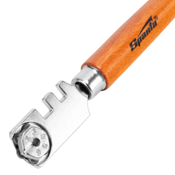 Стеклорез шестироликовый с деревянной рукояткой Sparta