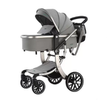 Детская коляска Luxmom 601A 2в1 серый