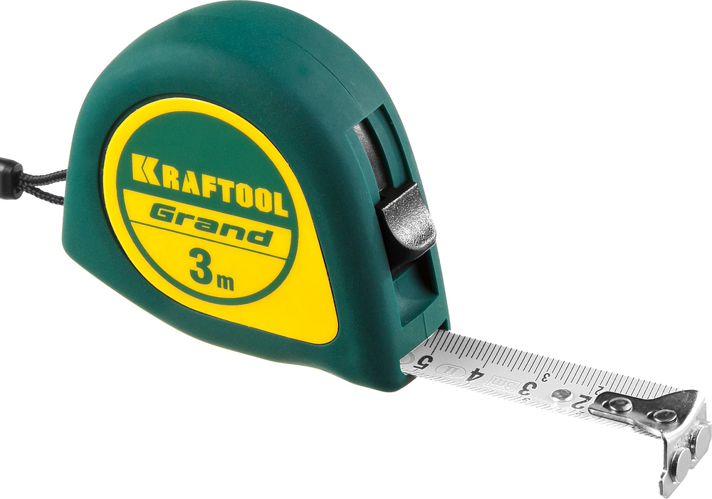 KRAFTOOL Grand, 3 м х 16 мм, рулетка (34022-03-16)